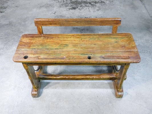 Fir School Bench, 1900s-OJE-1328704