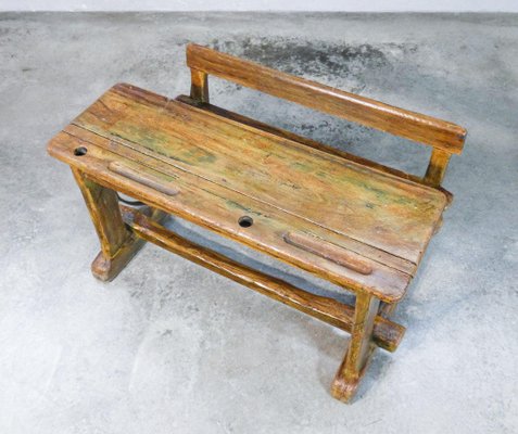 Fir School Bench, 1900s-OJE-1328704