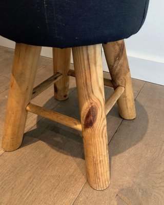 Fir Stools, 1970s, Set of 2-BA-1599962