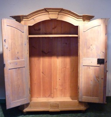 Fir Wardrobe with Carved Capitals-BGS-1077858