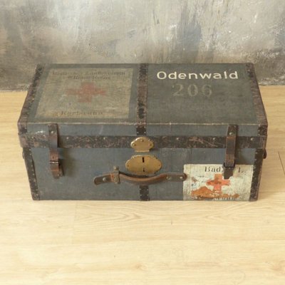 First World War Wooden Chest with Red Cross-WK-1010442