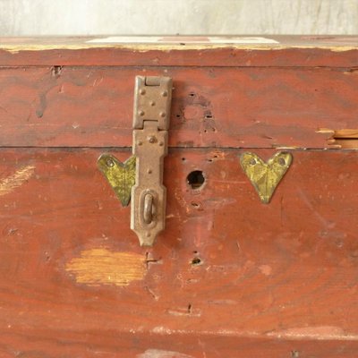 First World War Wooden Chest with Red Cross-WK-1010443