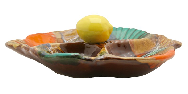 Fish and Oyster Plates with Drip Glaze from Vallauris, Set of 3-MJY-1148752