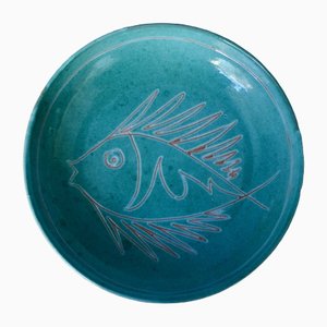 Fish Bowl by Charles Voltz for Vallauris, 1950s-AIU-1372192