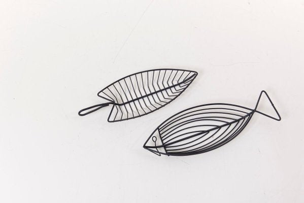 Fish Bowls in Wire, 1950s, Set of 2-SFD-631601