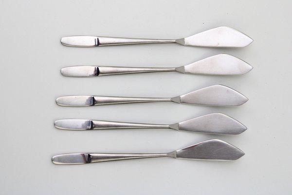 Fish Knives, Model 2070 by Helmut Alder, 1959, Set of 5-ZWH-1722454