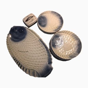 Fish Service Set from Vallauris, Set of 8-TEP-1288675