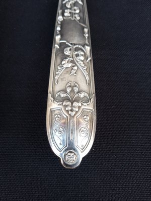 Fish Serving Implements with Silver Handles, 1800s, Set of 2-EHL-861598