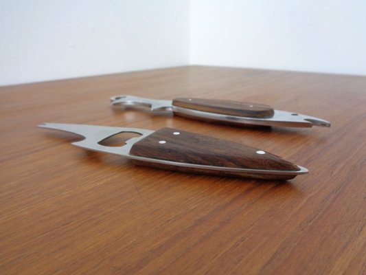 Fish Shaped Bottle Opener in Stainless Steel by Carl Auböck, Set of 2, 1960s-RDW-1220216