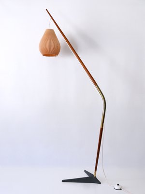 Fishing Pole Floor Lamp by Svend Aage Holm Sørensen for from Holm Sørensen & Co, Denmark, 1950s-WPT-1364416