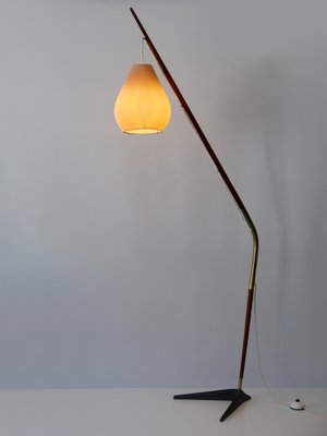 Fishing Pole Floor Lamp by Svend Aage Holm Sørensen for from Holm Sørensen & Co, Denmark, 1950s-WPT-1364416