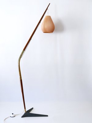 Fishing Pole Floor Lamp by Svend Aage Holm Sørensen for from Holm Sørensen & Co, Denmark, 1950s-WPT-1364416