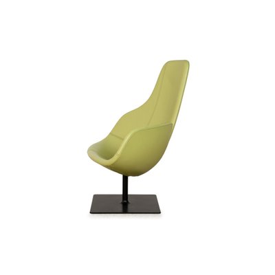 Fjord Leather Armchair in Green by Patricia Urquiola for Moroso-RQW-2036310