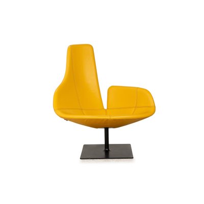 Fjord Leather Armchair in Yellow by Patricia Urquiola for Moroso-RQW-2036319