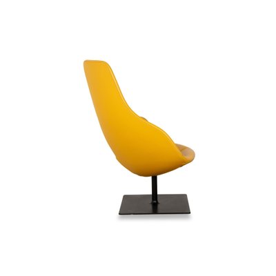 Fjord Leather Armchair Set in Yellow by Patricia Urquiola for Moroso, Set of 2-RQW-2036330