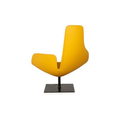 Fjord Leather Armchair Set in Yellow by Patricia Urquiola for Moroso, Set of 2-RQW-2036330