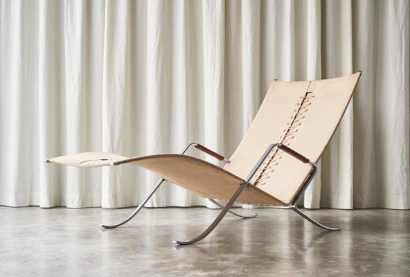 FK87 Lounge Chair in Patinated Cognac Leather by Fabricius & Kastholm for Kill International, 1960s-FEW-2024253