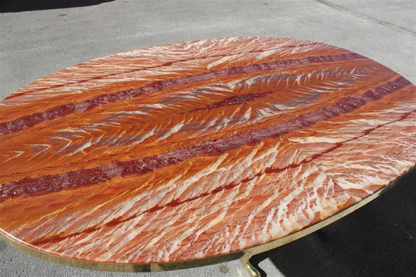 Flamed Onyx & Solid Brass Table by Melchiorre Bega, 1950s-EH-1173684