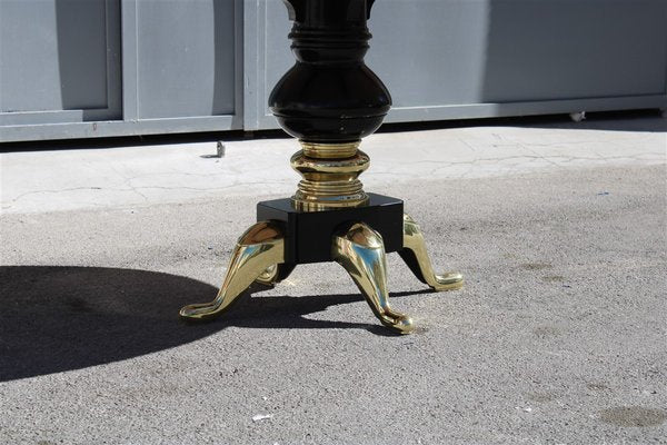 Flamed Onyx & Solid Brass Table by Melchiorre Bega, 1950s-EH-1173684