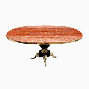 Flamed Onyx & Solid Brass Table by Melchiorre Bega, 1950s-EH-1173684