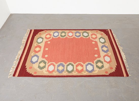 Flat Weave Rug by Anna Johanna Angstrom, Sweden, 1960s-BPT-1407306