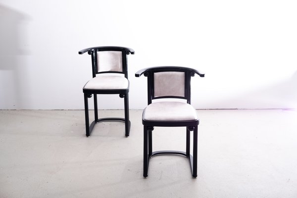 Fledermaus Table and Chairs by Josef Hoffmann for Wittmann, 1980s-KGI-1450150