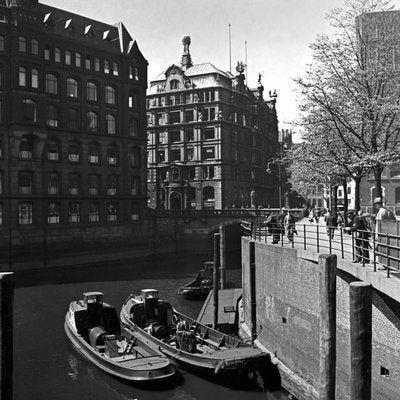 Fleets at Hamburg Speicherstadt, Germany 1938, Printed 2021-DYV-992036