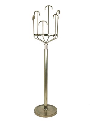 Floor Coat Hanger in Nickel-Plating and Brass by BBPR for Artemide, 1970s-RD-1705168