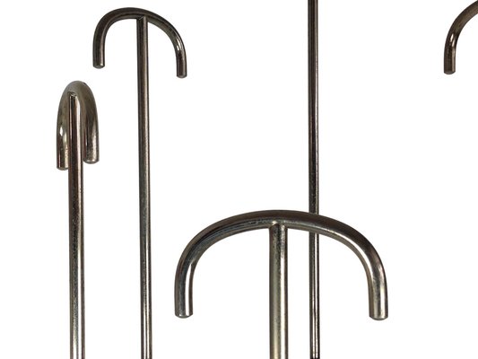 Floor Coat Hanger in Nickel-Plating and Brass by BBPR for Artemide, 1970s-RD-1705168