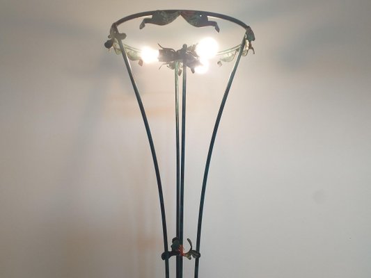 Floor Lamp in Art Nouveau Style, 1950s-TZ-900494