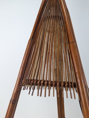 Floor Lamp in Bamboo by Ramón Castilano for Kalmar, 1970s-JJT-1587852