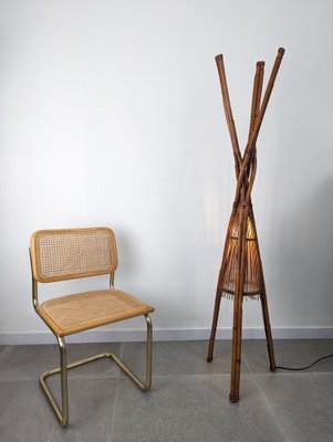 Floor Lamp in Bamboo by Ramón Castilano for Kalmar, 1970s-JJT-1587852