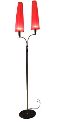 Floor Lamp in Brass, 1950s-BPJ-1789694