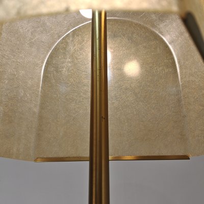 Floor Lamp in Brass and Fiberglass by Salvatore Gregorietti for Lamperti, 1960s-PRS-2043322