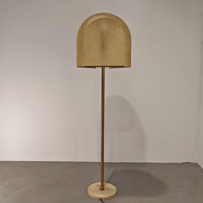 Floor Lamp in Brass and Fiberglass by Salvatore Gregorietti for Lamperti, 1960s-PRS-2043322