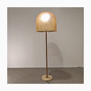 Floor Lamp in Brass and Fiberglass by Salvatore Gregorietti for Lamperti, 1960s-PRS-2043322