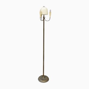 Floor Lamp in Brass and Lacquered Aluminum, Italy, 1950s-VCV-1264293