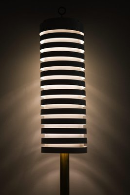 Floor Lamp in Brass and White Lacquered Metal attributed to Hans-Agne Jakobsson, 1950s-SC-2039391