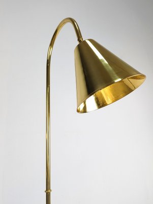 Floor Lamp in Brass by Jacques Adnets, 1950s-JJT-1817966