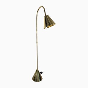 Floor Lamp in Brass by Jacques Adnets, 1950s-JJT-1817966