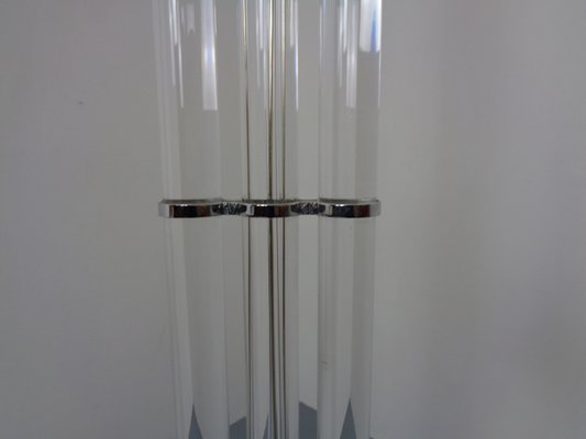 Floor Lamp in Chrome & Acrylic Glass from Vereinigte Werkstätten, Germany, 1970s-RDW-2028107