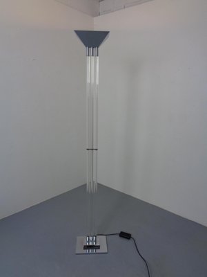 Floor Lamp in Chrome & Acrylic Glass from Vereinigte Werkstätten, Germany, 1970s-RDW-2028107