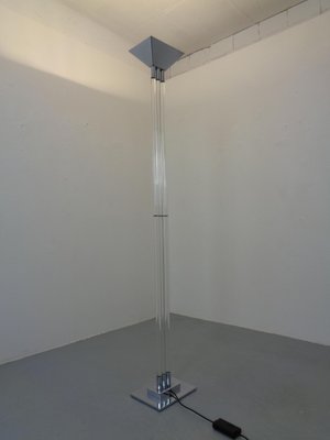 Floor Lamp in Chrome & Acrylic Glass from Vereinigte Werkstätten, Germany, 1970s-RDW-2028107