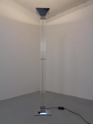 Floor Lamp in Chrome & Acrylic Glass from Vereinigte Werkstätten, Germany, 1970s-RDW-2028107