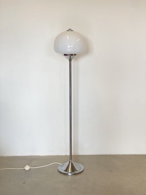 Floor Lamp in Chromed Steel and Glass, 1970s-NPC-1822931