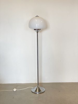 Floor Lamp in Chromed Steel and Glass, 1970s-NPC-1822931