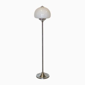 Floor Lamp in Chromed Steel and Glass, 1970s-NPC-1822931