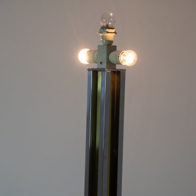 Floor Lamp in Chromed Steel and Polished Brass-SXX-1077243