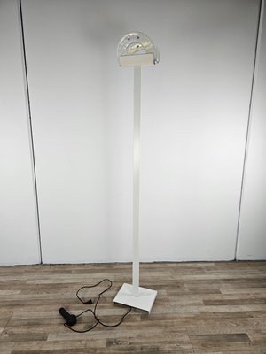 Floor Lamp in Enamelled Iron and Murano Glass attributed to Roberto Pamio, 1970-ZUW-2035932