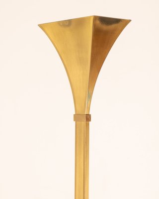 Floor Lamp in Gilt Brass from Relux Milan, 1980s-IUC-1811090